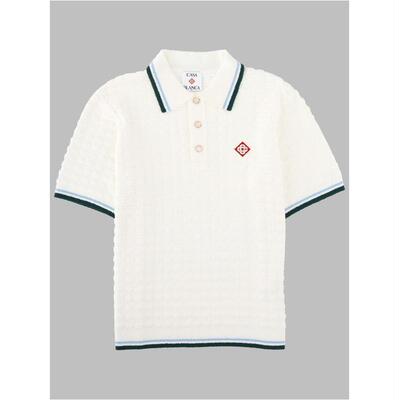 Casablanca 男士 FW26 POLO衫 CON 毛圈徽标