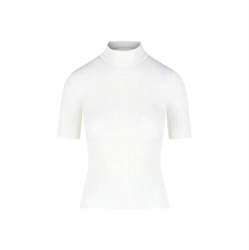 Courrèges 古未界 女士 SS26 上衣 Reedition 短袖罗纹套衫