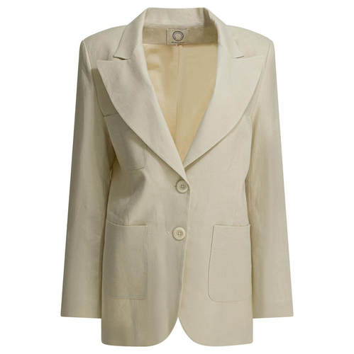 Ines De La Fressange Paris 女士 SS26 夹克 浅褐色亚麻