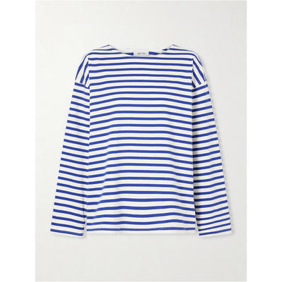 Matteau 女士 FW26 T恤 Breton 条纹棉针织