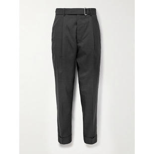 西装 男士 裤 Hugo Officine 锥形束带初剪羊毛西装 Générale