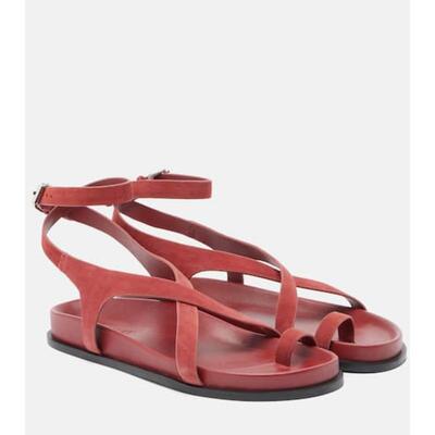 A EMERY 女士 凉拖 Jalen 超薄款绒面革凉鞋