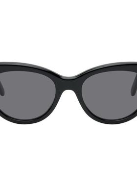 Loewe 男士 太阳镜 黑色 Swan Slim 太阳镜