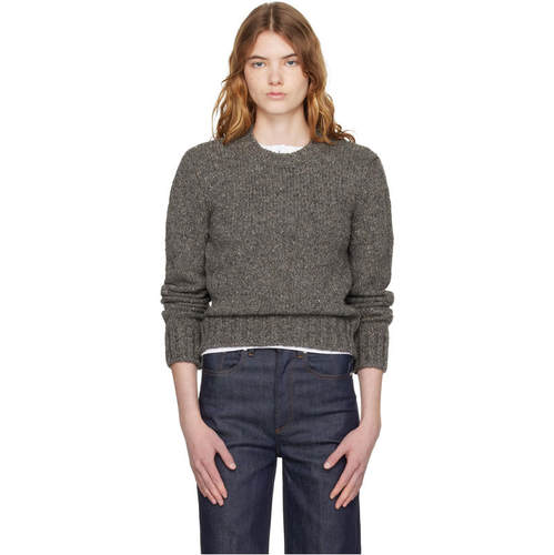 A.P.C. 女士 毛衣 灰色 Short Round Neck