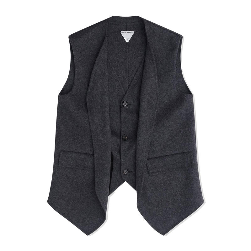 Bottega Veneta 女士 FW25 马甲 双面羊毛马甲