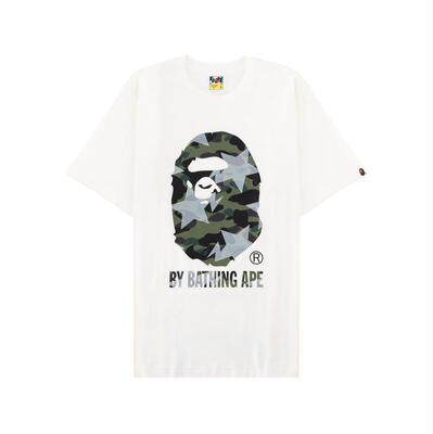 A Bathing Ape 猿人头 男士 SS26 T恤 白色棉质