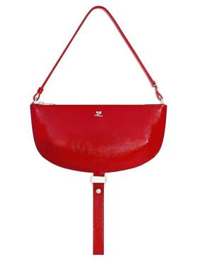 Courrèges 女士 FW25 单肩包 Holy Eclipse Naplack 皮革包