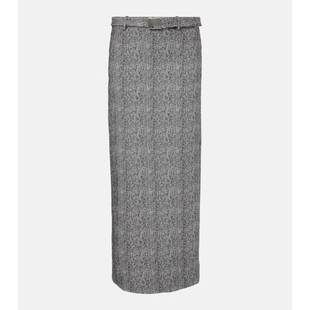 Staud 女士 超长裙 Murray 人字纹长款半身裙