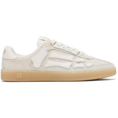 Amiri 埃米尔 男士 运动鞋 灰白色 Croc Debossed Pacific Bones