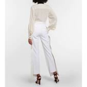 长裤 Victoria 女士 维多利亚·贝克汉姆 高腰直筒 Beckham