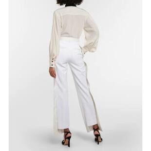 长裤 Victoria 女士 维多利亚·贝克汉姆 高腰直筒 Beckham