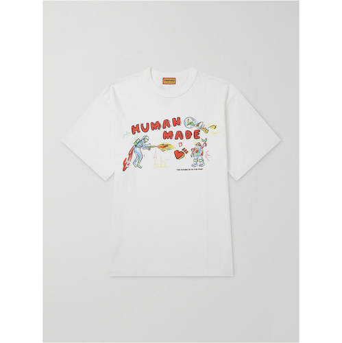 HUMAN MADE 男士 FW26 T恤 印花棉针织