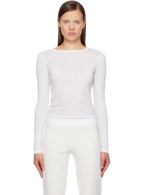 FLORE FLORE 女士 T恤 白色 Olivia 长袖 T 恤