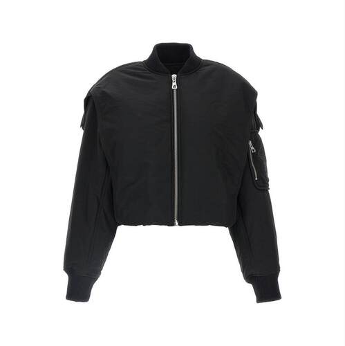 Jean Paul Gaultier 高缇耶 女士 夹克 黑色 The Hooded 飞行员