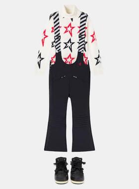 Perfect Moment 女童 毛衣 嵌花羊毛高领童装