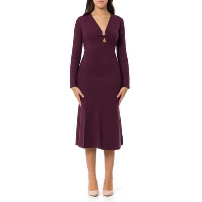 TWINSET 女士 FW25 中长连衣裙 双件套椭圆形T字针织