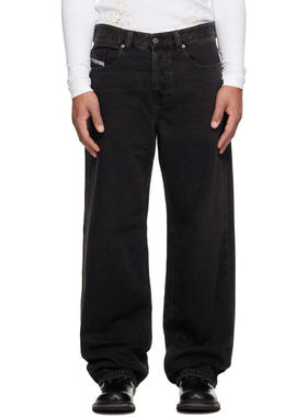 Diesel 男士 牛仔长裤 黑色 Relaxed 2001 D-Macro 09i35 牛仔裤