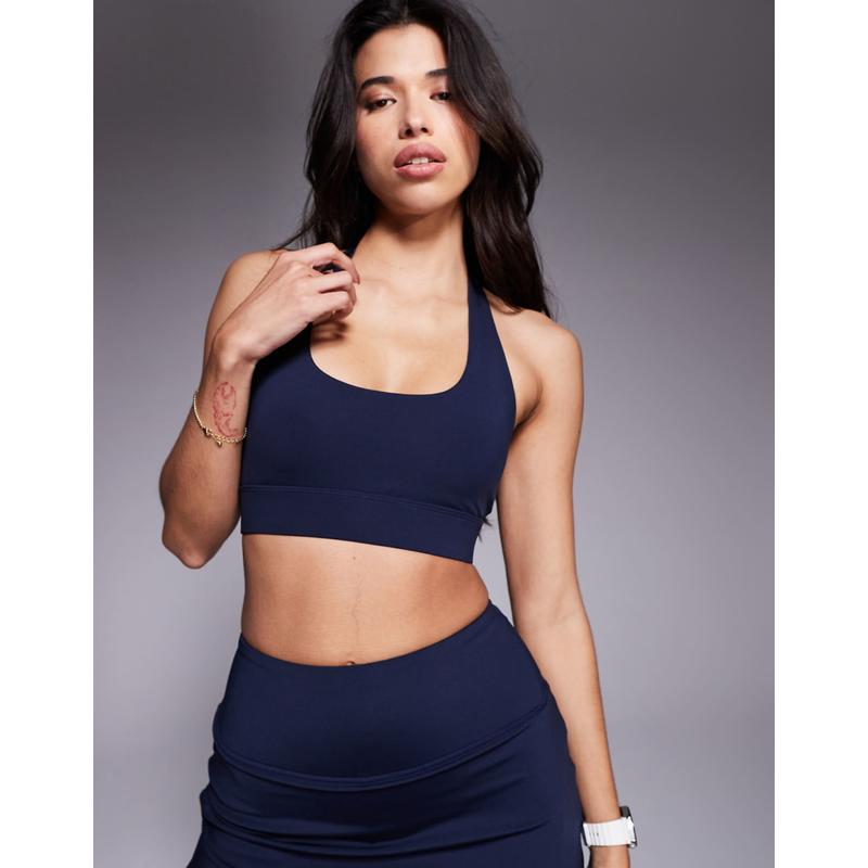 4505 女士 文胸 support 活动挂脖中号运动文胸(深海军蓝)