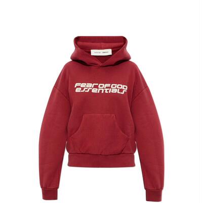 Essentials 女士 SS26 卫衣 Fear Of God 标志印花经典连帽衫