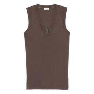 背心 Brunello 女士 布鲁内洛·库奇内利 棉质上衣 Cucinelli