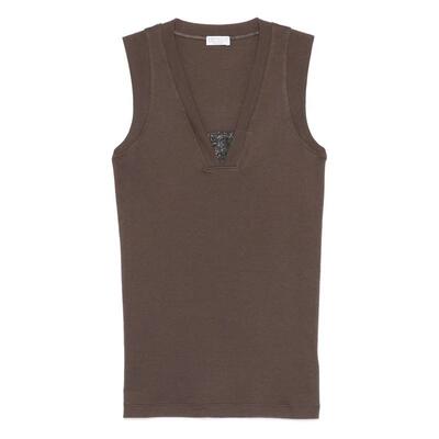 Brunello Cucinelli 布鲁内洛·库奇内利 女士 背心 棉质上衣