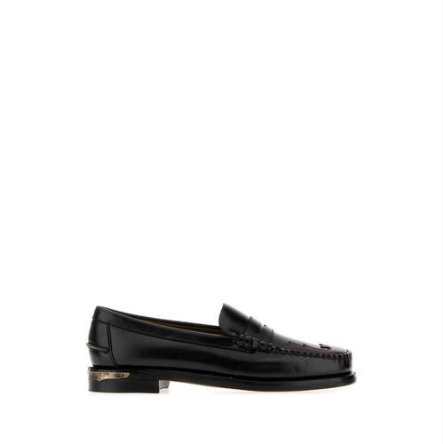 Sebago 仕品高 男士 FW26 休闲皮鞋 Dan Scarabeo 黑色皮质乐福鞋
