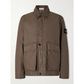 男士 石头岛 夹克 Logo 蜡帆布宽身束腰 Stone Appliquéd Island