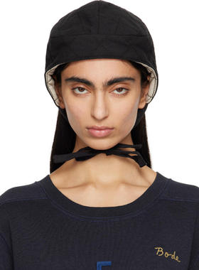 Bode 女士 棒球帽 黑色 Bloomstein Quilted 无檐帽