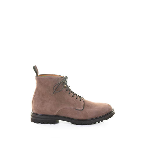Henderson Baracco 男士 FW25 短靴 灰褐色绒面革脚踝靴