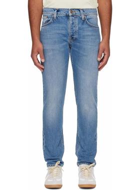 Nudie Jeans 男士 牛仔长裤 蓝色 Solid Ollie 牛仔裤