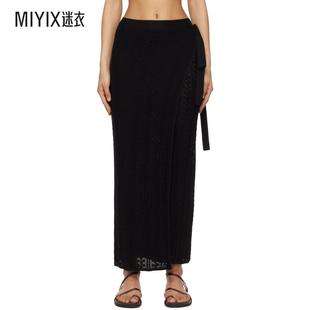 女士黑色 迷衣时尚 Kelp 半身裙 Crochet Holzweiler