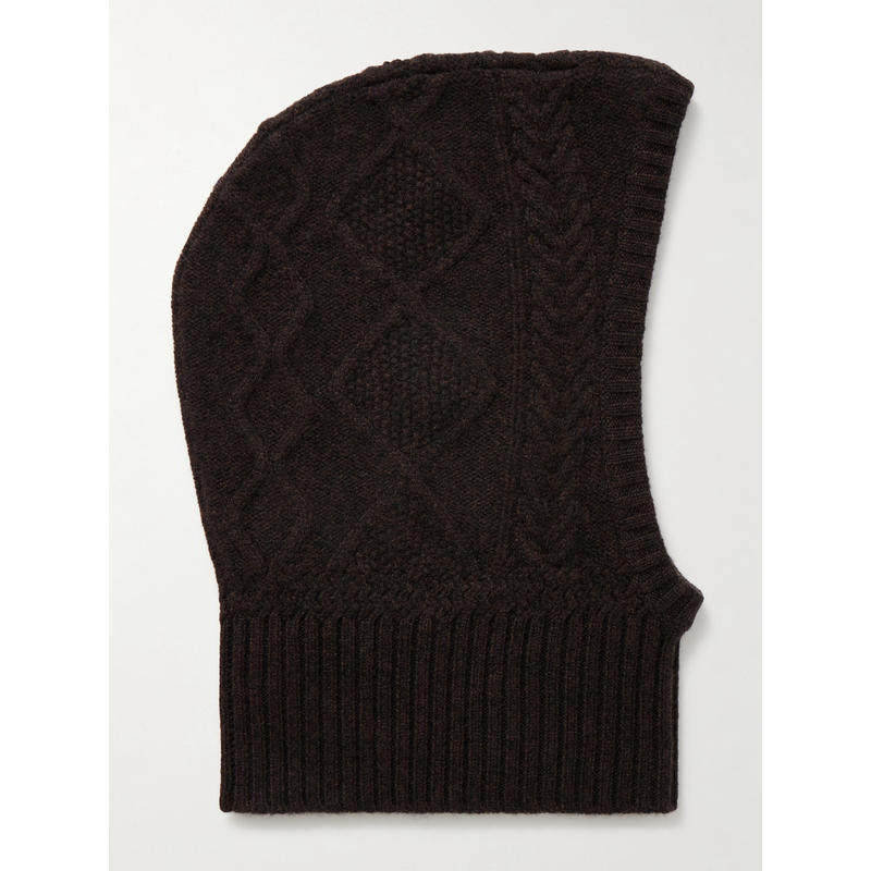 Arch4 女士 26春新品 毛线帽 粗线针织羊绒巴拉克拉法帽