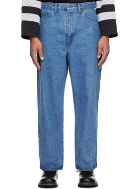 WTAPS 男士 牛仔长裤 蓝色 Blues Straight 牛仔裤