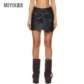 女士黑色 Rap 牛仔短裙 Ksubi 迷衣时尚