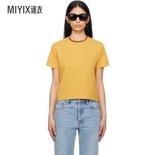 STILL HERE 女款独家发售黄色 The Shirt T 恤  迷衣时尚
