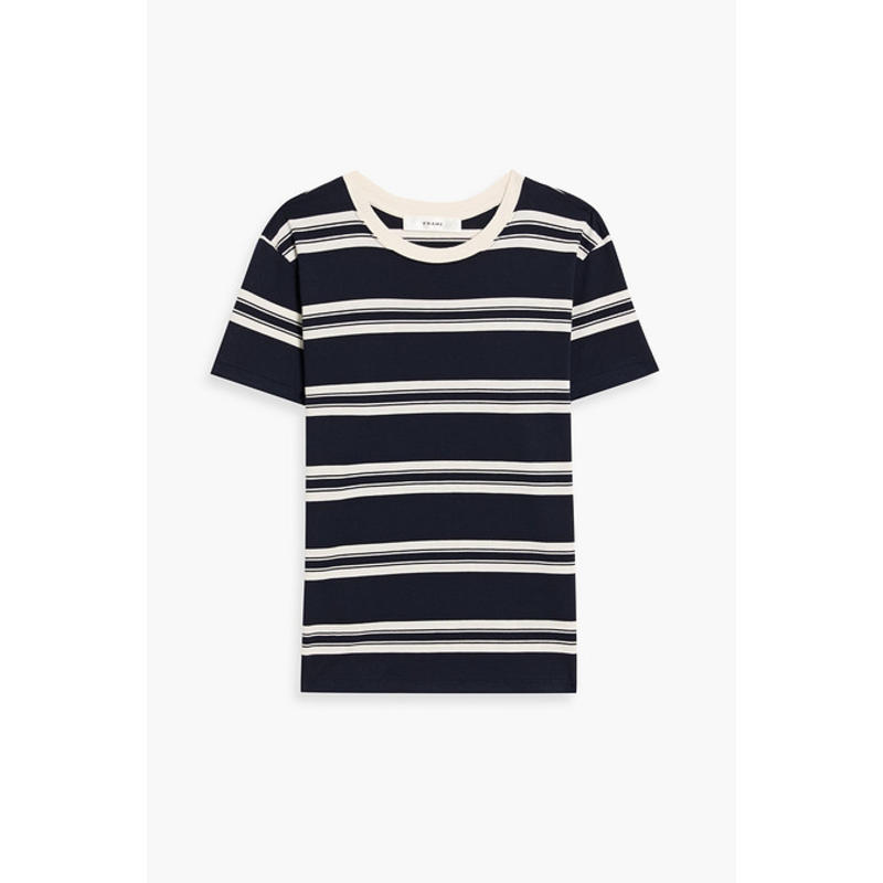 FRAME 女士 T恤 婴儿条纹棉针织T恤