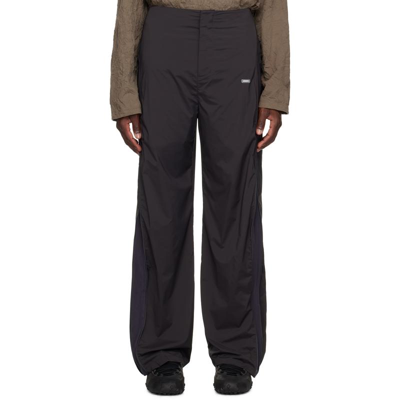 AMOMENTO 男士 运动长裤 灰色 Side Vent 长裤