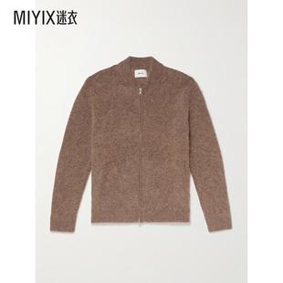 男款 迷衣时尚 Boris 羊驼毛混纺拉链针织开衫 60012 Nn07