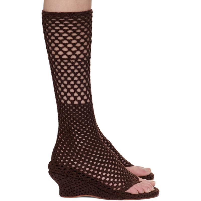 ISA BOULDER 女士 凉鞋 棕色 Short Cable Knitted 凉鞋