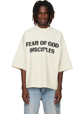 Fear Of God 男士 T恤 灰白色 Relaxed Disciple T 恤