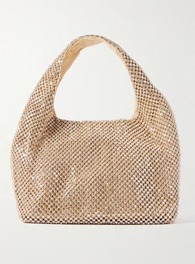 Loeffler Randall 女士 SS26 手拿包 Kenzie 水晶装饰罗缎手包