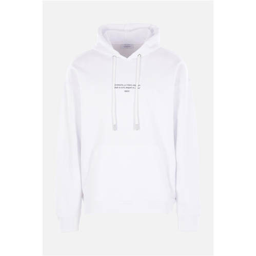 Off-White 男士 FW25 卫衣 灰白色徽标印花抽绳连帽衫