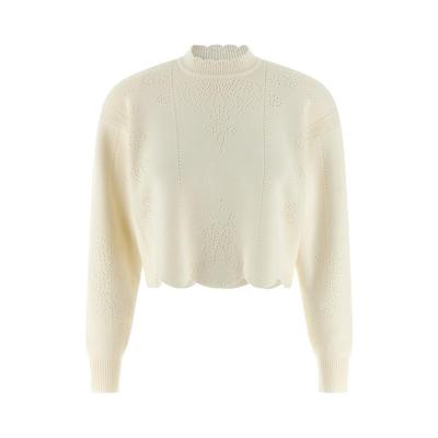 TWINSET 女士秋冬新品 毛衣 雙件式扇形下擺短版套頭衫