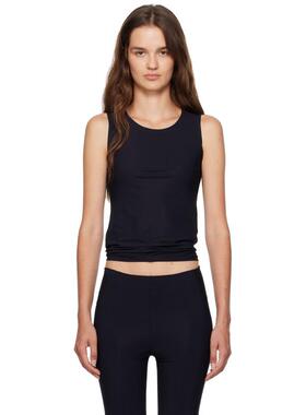 Jil Sander 吉尔·桑达 女士 背心 黑色 Round Neck Sleeveless