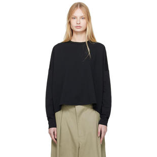 Studio Nicholson 女士 SS25 T恤 黑色 Loop 长袖