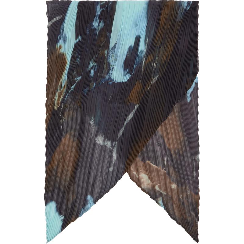 Homme Plissé Issey Miyake 男士 围巾 棕色  蓝色 Agate 围巾