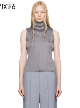 Pleats Please Issey Miyake 女款灰色 Ramie Pleats 上装 迷衣时