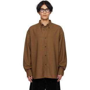 Studio Nicholson 男士 衬衫 黄褐色 Jude