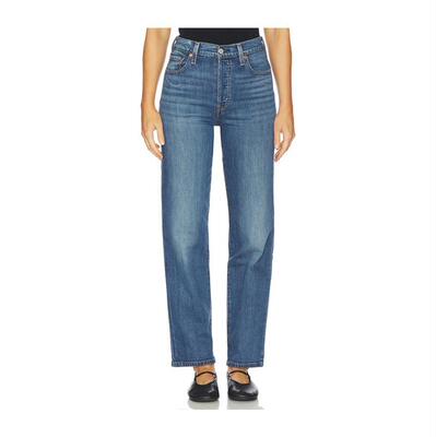 Levi's 李维斯 女士 SS26 牛仔长裤 Ribcage 全长直筒裤