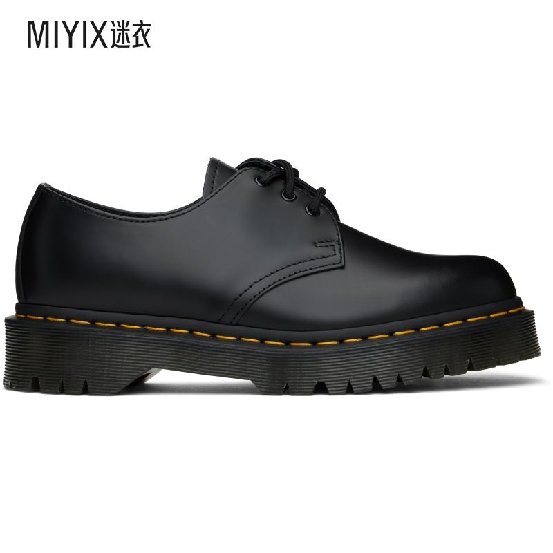 Dr. Martens马丁 男款黑色 1461 Bex Smooth Leather 德比鞋 迷衣